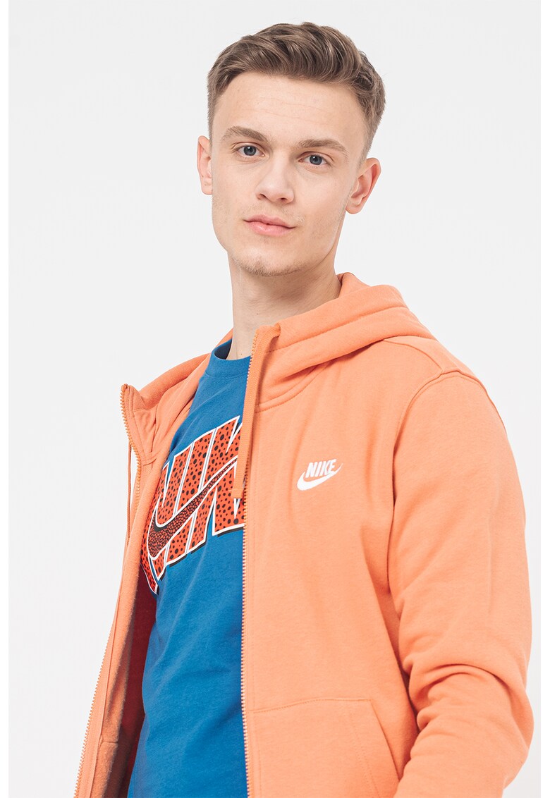 Худи Sportswear Club с цип и лого