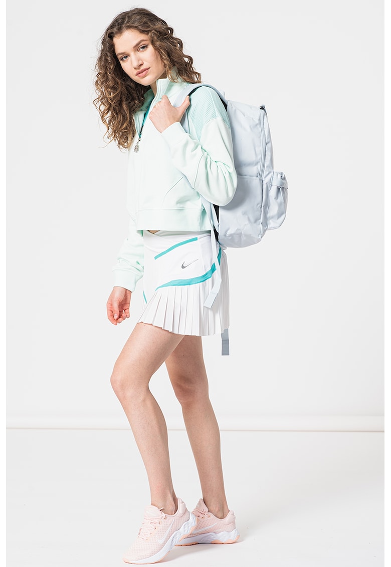 Bluza sport crop lejera cu fermoar scurt Air - Verde menta