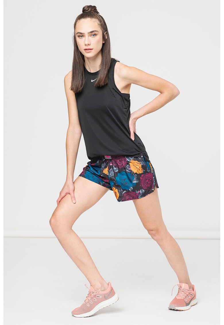 Pantaloni scurti cu imprimeu floral si tehnologie Dri-Fit - pentru alergare