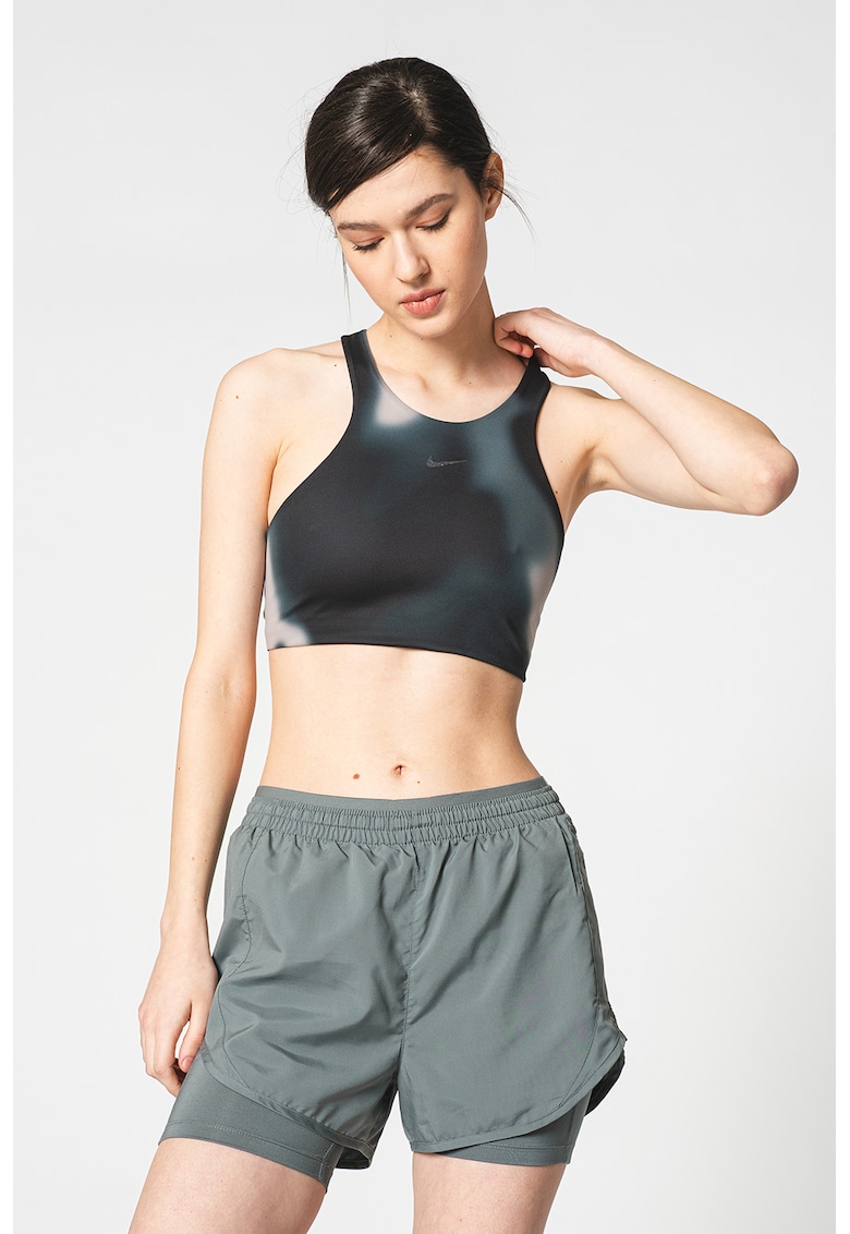 Бюстие за йога Swoosh с Dri-Fit и лого Nike