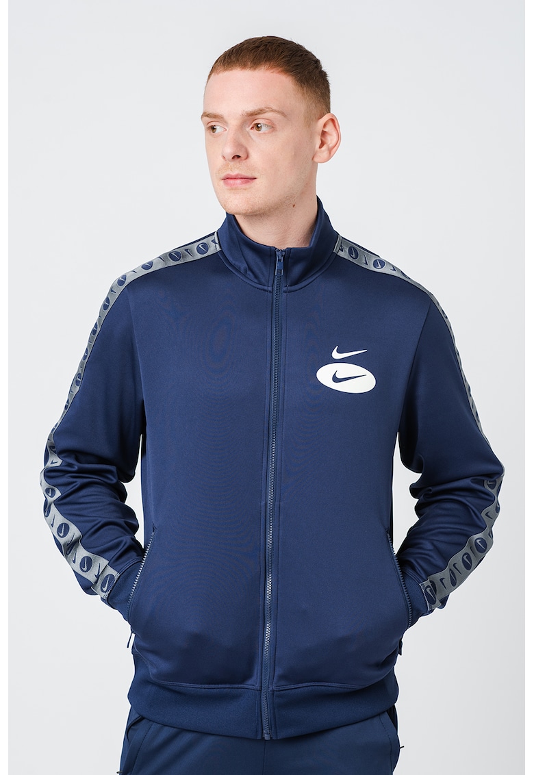Bluza sport cu segmente logo contrastante Swoosh League fashiondays.ro imagine noua 2022