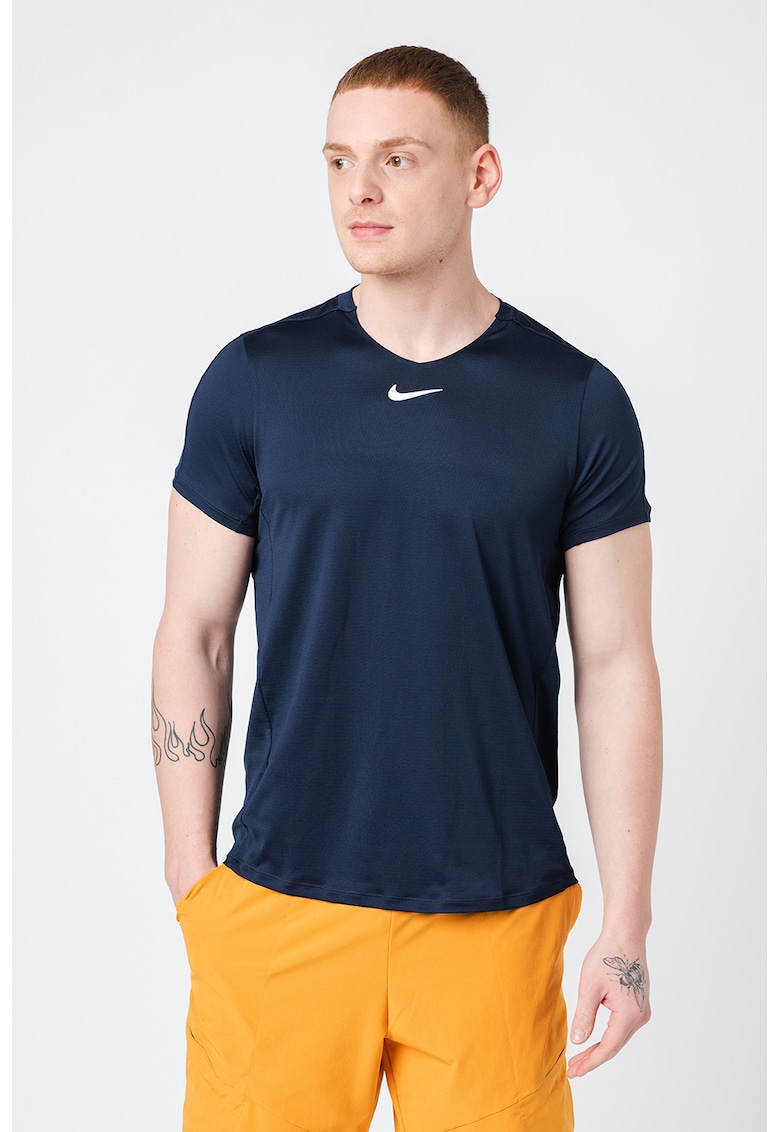 Tricou slim fit cu tehnologie Dri-Fit pentru tenis Court Advantage