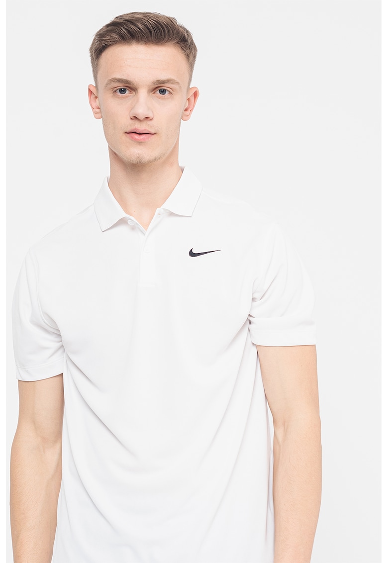 Tricou polo cu tehnologie Dri-Fit si imprimeu logo pentru tenis