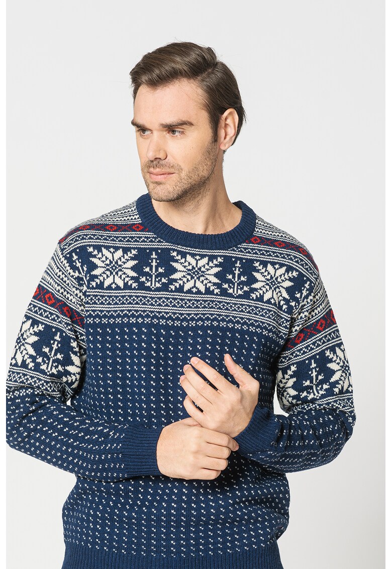 Pulover de lana cu model Holiday fashiondays.ro imagine reduss.ro 2022