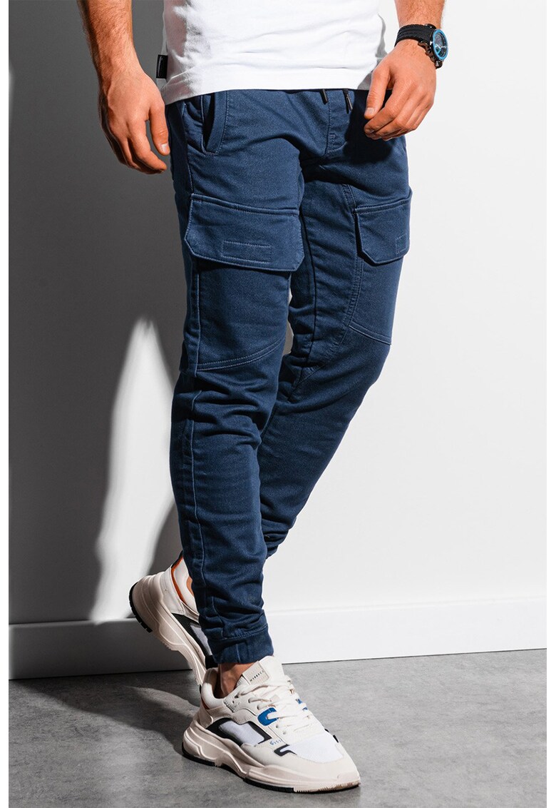 Pantaloni cargo cu snur de ajustare