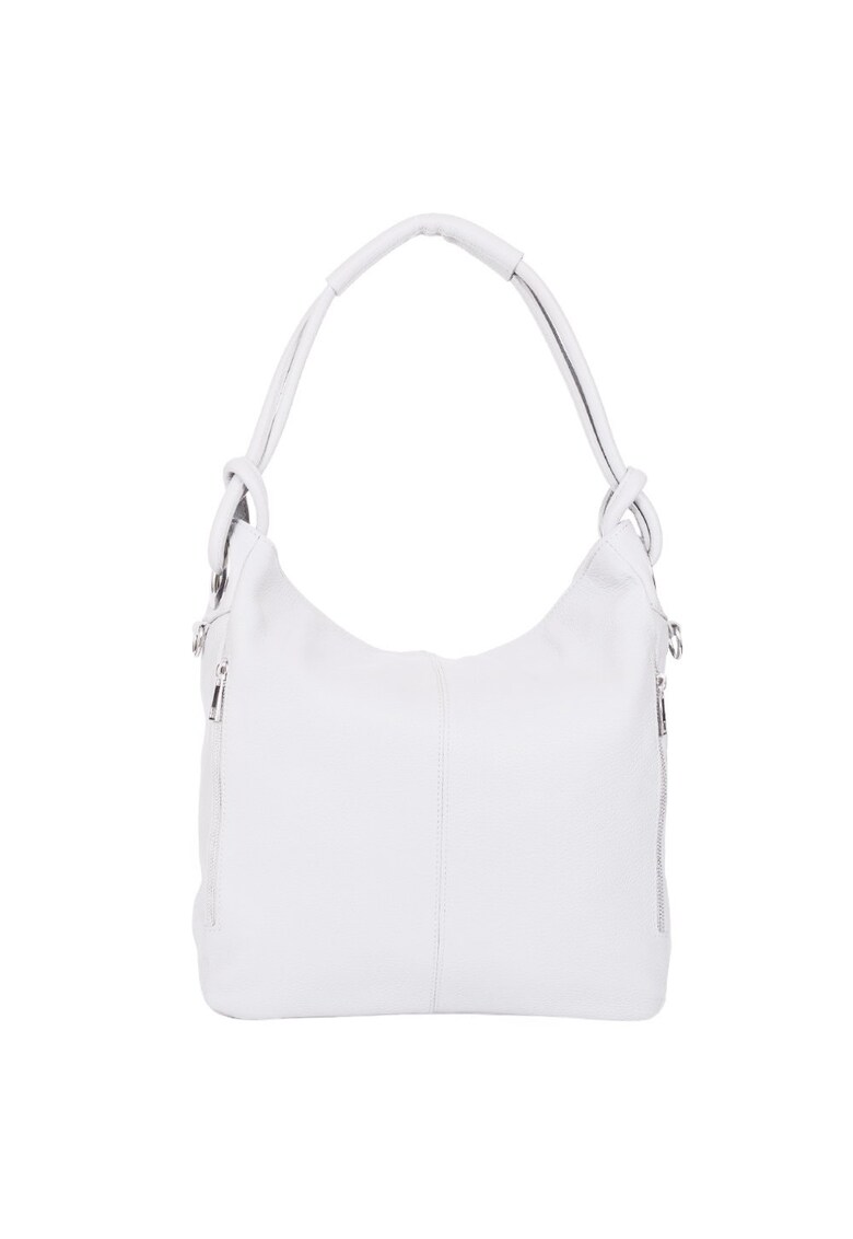 Geanta dama din piele naturala Mia gri