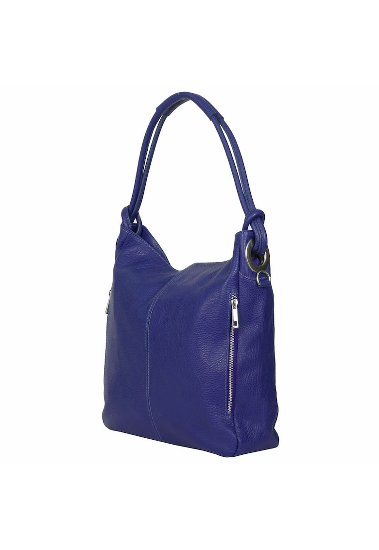 Geanta dama din piele naturala Mia gri