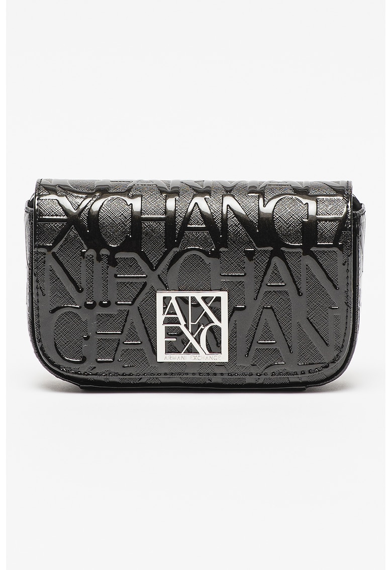 Geanta crossbody din piele ecologica cu logo