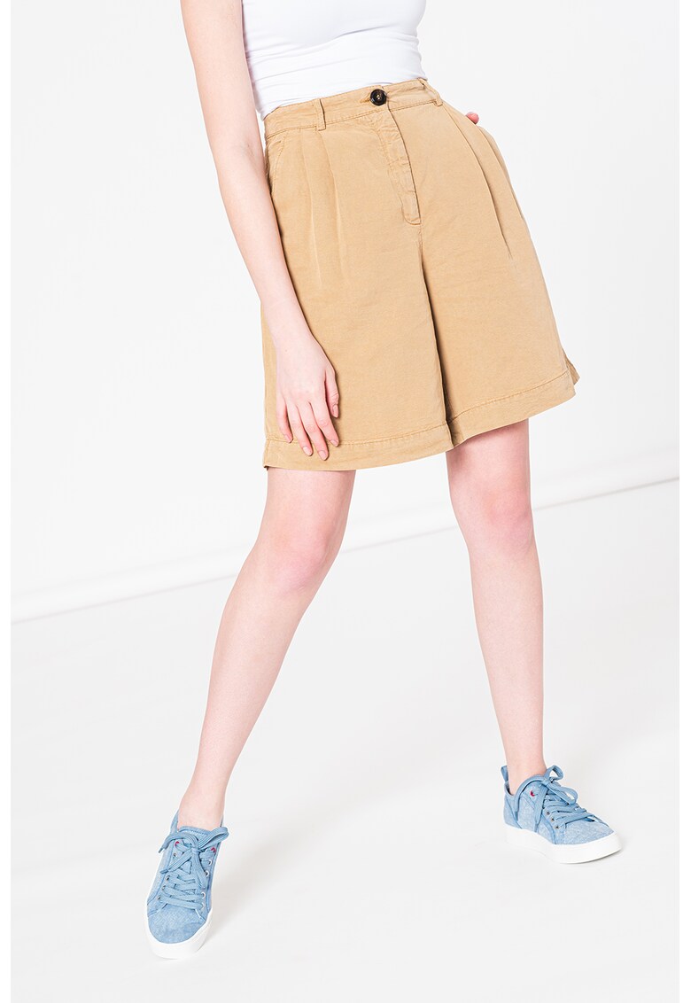 Bermude chino cu talie inalta Max&Co Bermude chino cu talie inalta Max&Co