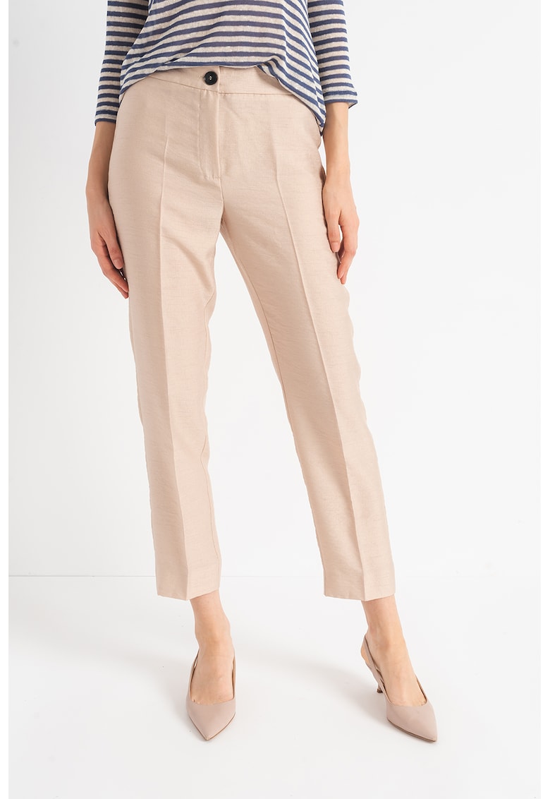 Pantaloni crop cu pensa Bacino