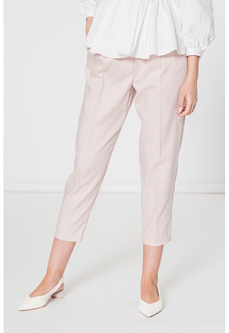 Pantaloni crop cu talie inalta danubio