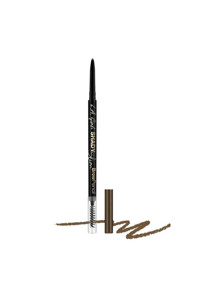 Creion definere sprancene L.A Girl Shady Slim Brow Pencil GB 355 Warm Brown - 0.08g
