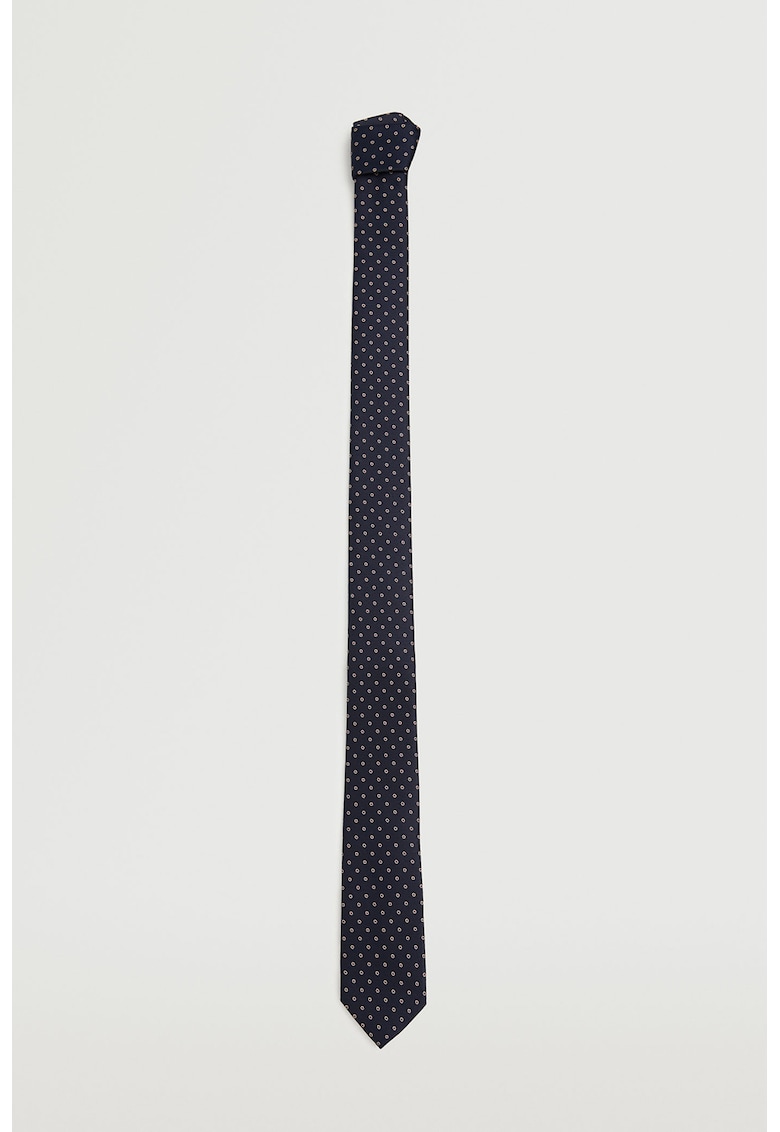 Cravata cu imprimeu geometric Dots ACCESORII/Papioane