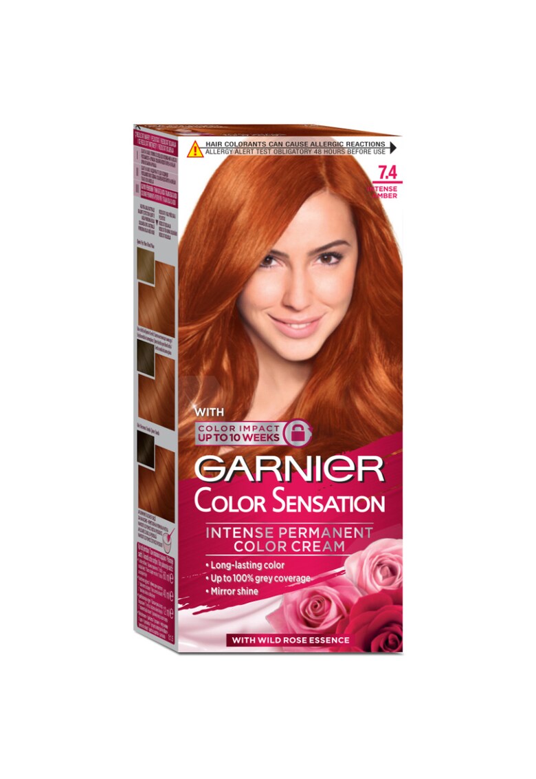 Vopsea de par permanenta cu amoniac Color Sensation 7.4 Intense Amber - 112 ml