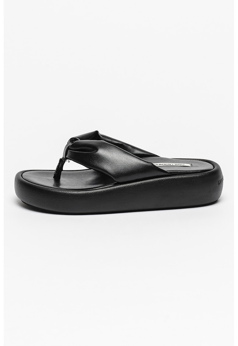 Papuci flip-flop de piele ecologica Laguna