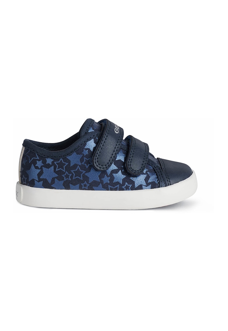 Pantofi sport cu velcro si imprimeu cu stele Gisli - Bleumarin