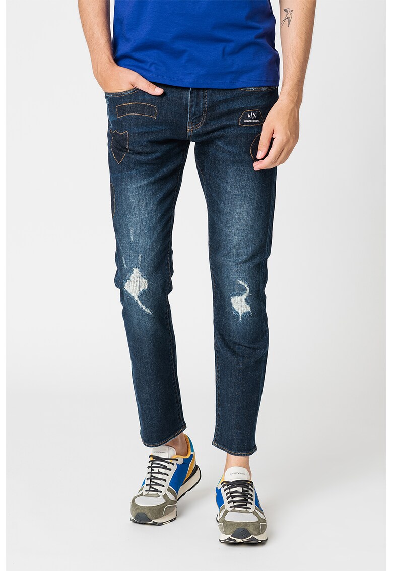 Дънки със захабен ефект ARMANI EXCHANGE