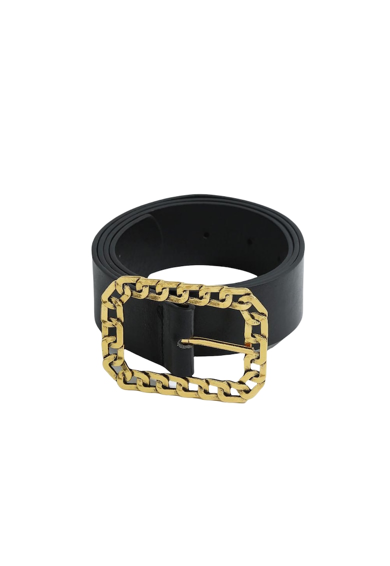 Curea neagra - cu catarama aurie - Ansa C7 -