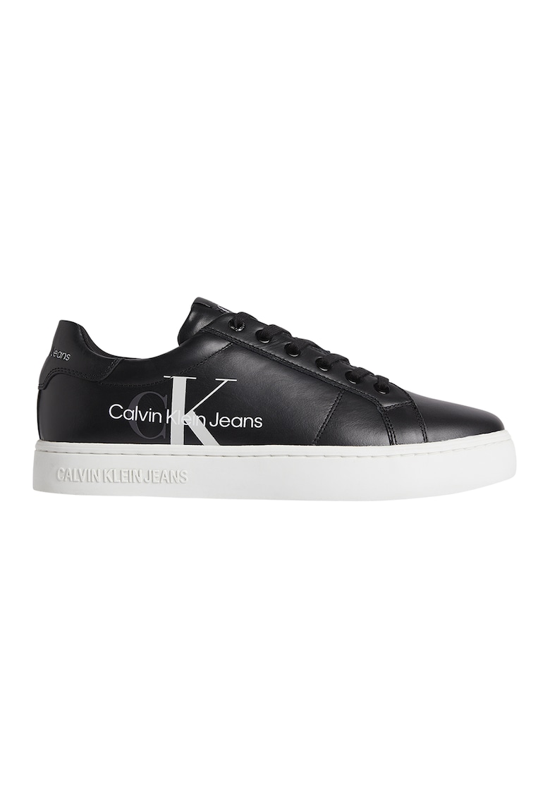 Pantofi sport de piele cu logo Calvin Klein Jeans