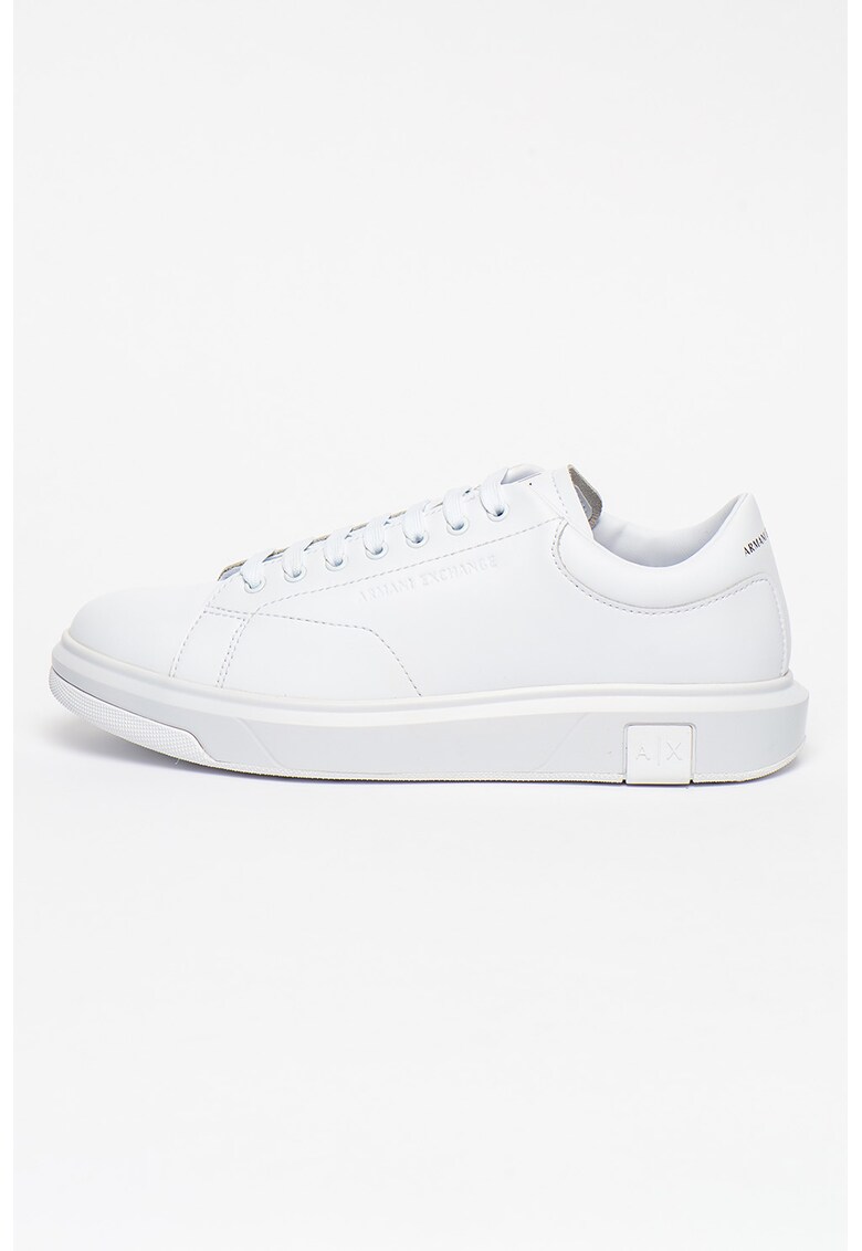 Pantofi sport din piele cu model uni Pantofi sport din piele cu model uni Armani Exchange