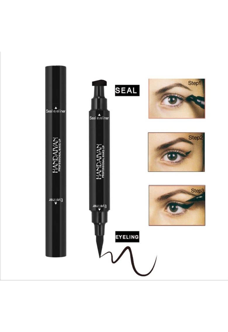 Tus de ochi cu stampila - Negru