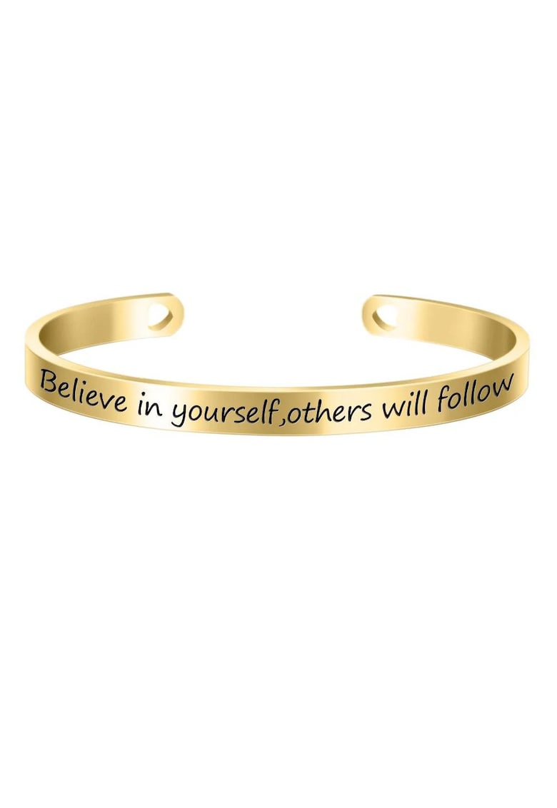Bratara ajustabila - gravata Believe in yourself - others will follow - Bratara ajustabila - gravata Believe in yourself - others will follow -
