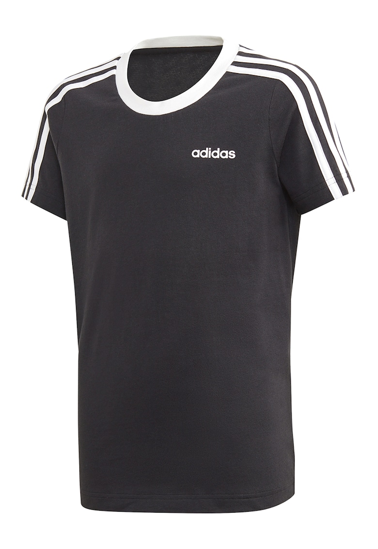 Tricou cu decolteu la baza gatului si logo essentials