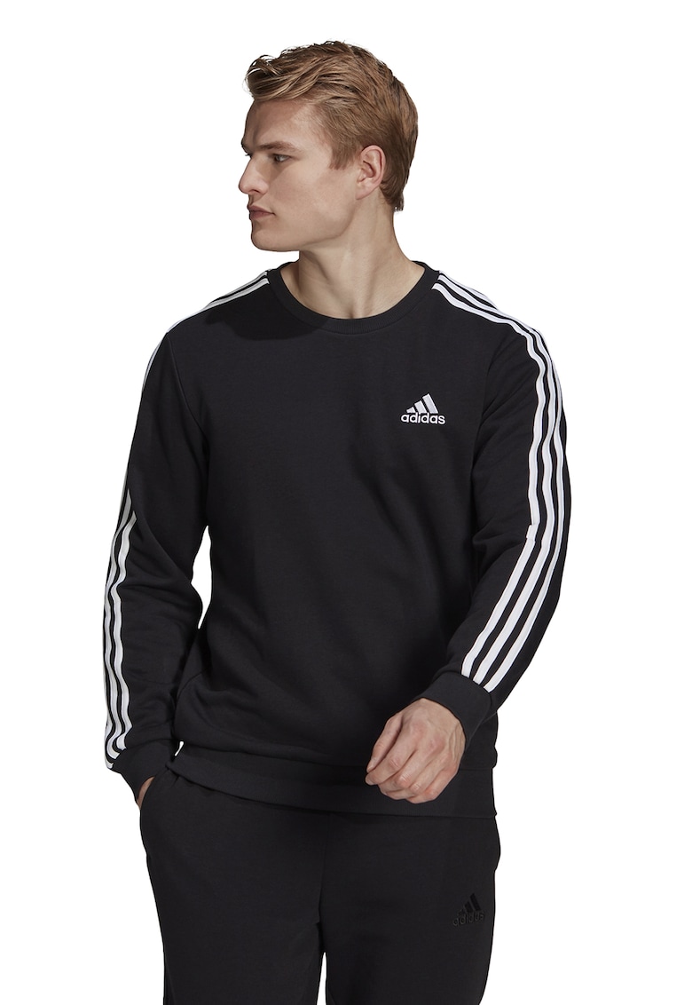 Bluza sport cu decolteu la baza gatului Essentials 3-Stripes