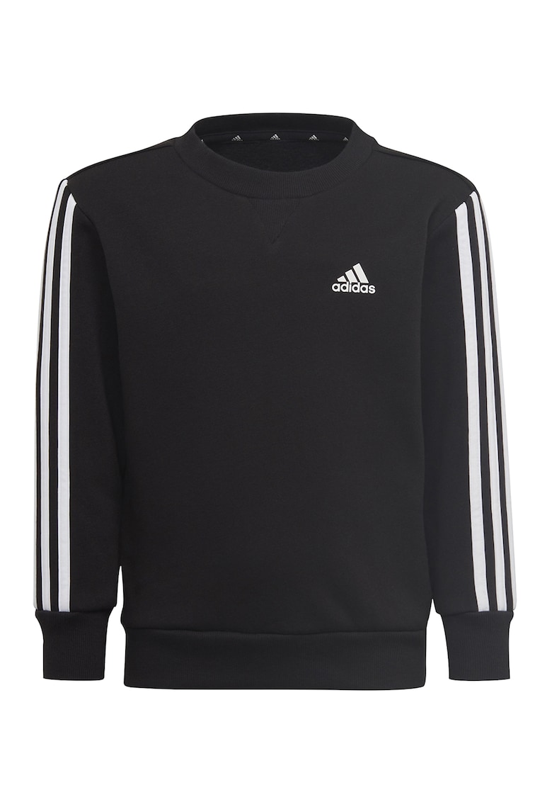 Bluza sport cu decolteu la baza gatului si benzi laterale contrastante