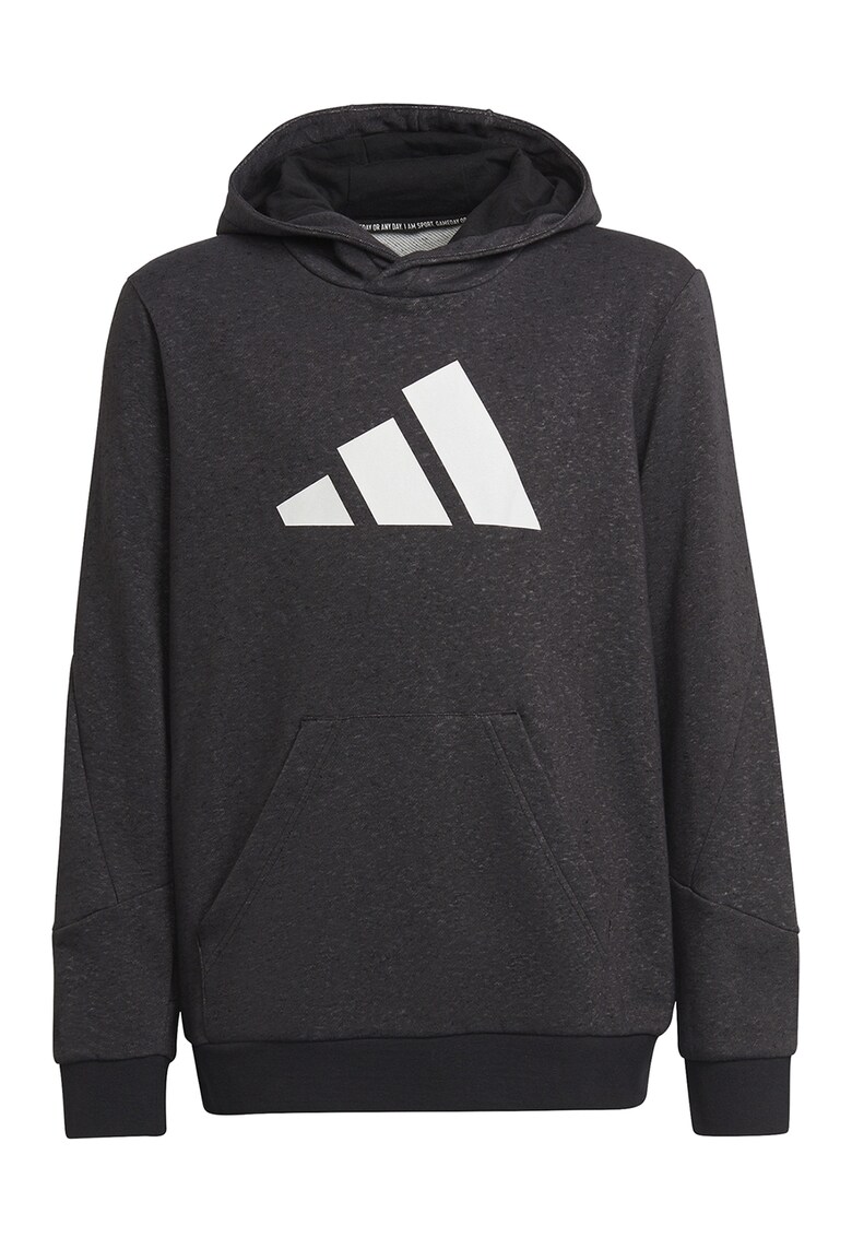 Фитнес худи с джоб кенгуру и лого adidas Performance