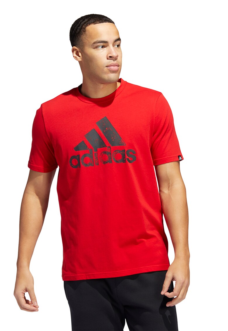 Tricou cu imprimeu logo Brush Adidas Performance imagine lareducerisioferte.ro 2022