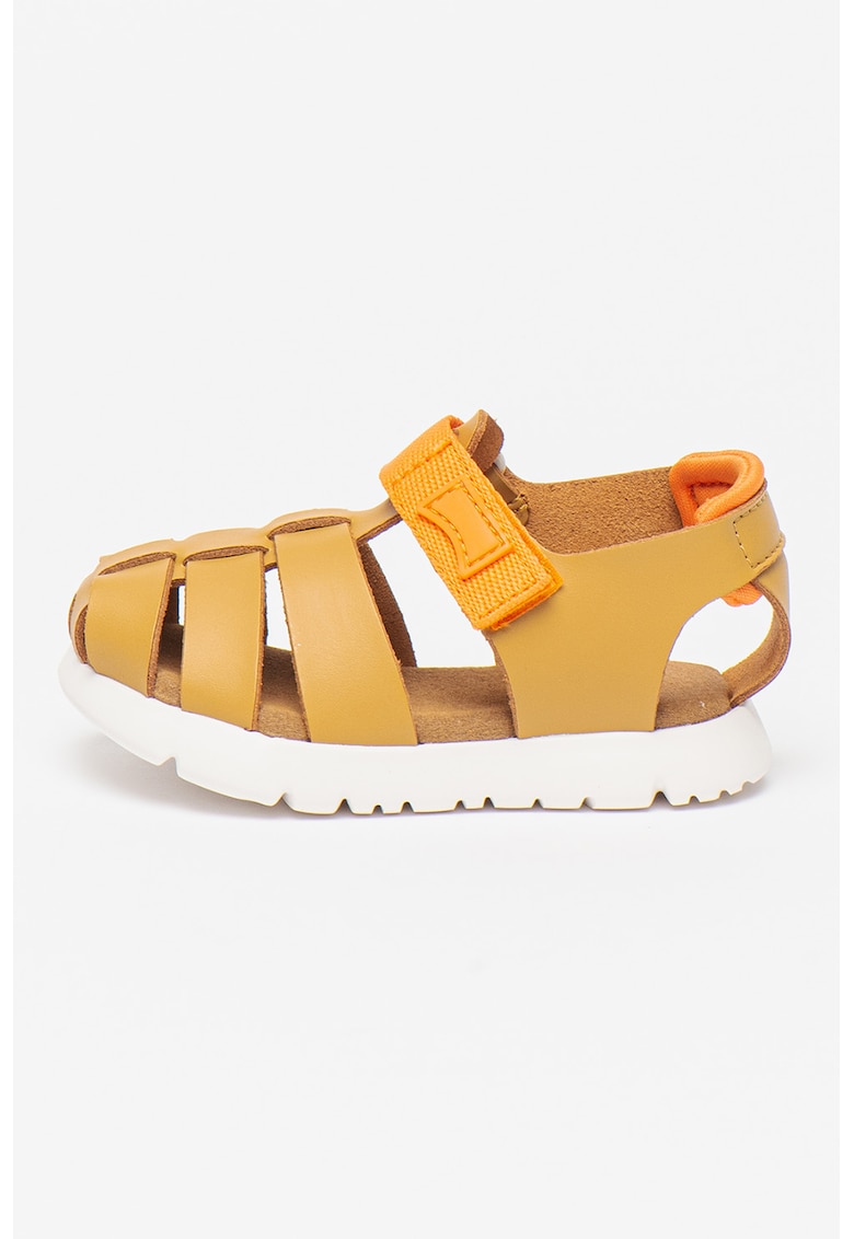 Sandale fisherman de piele Oruga 737 - Maro camel