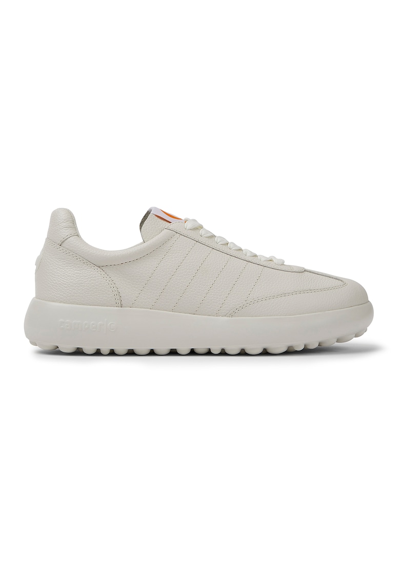 Pantofi sport low cut de piele - Alb murdar