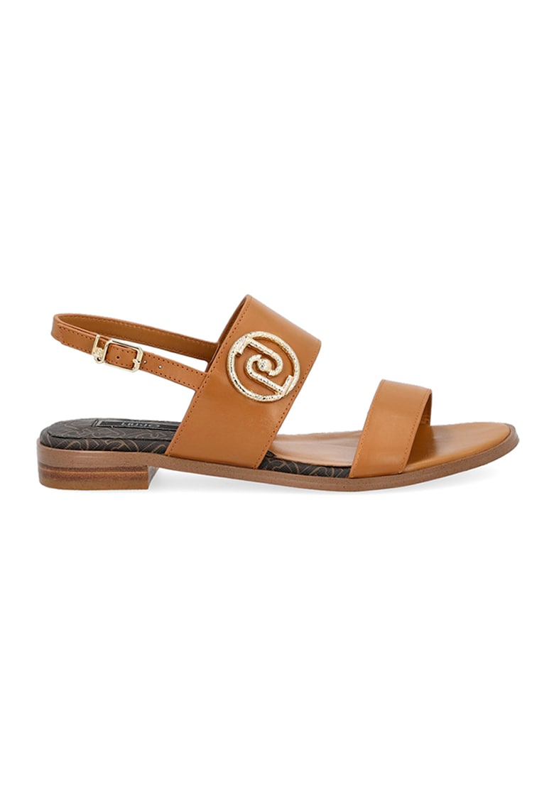Sandale de piele cu logo Liu Jo fashiondays.ro