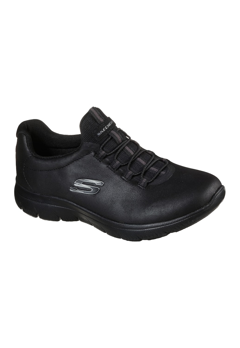 Tenisi femei Slip On Summits Oh So Smooth - Negru