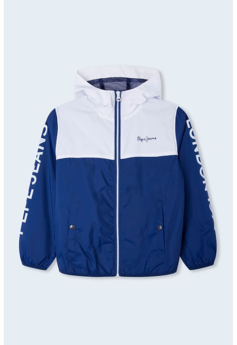 Яке на лога с качулка и предни джобове Pepe Jeans London