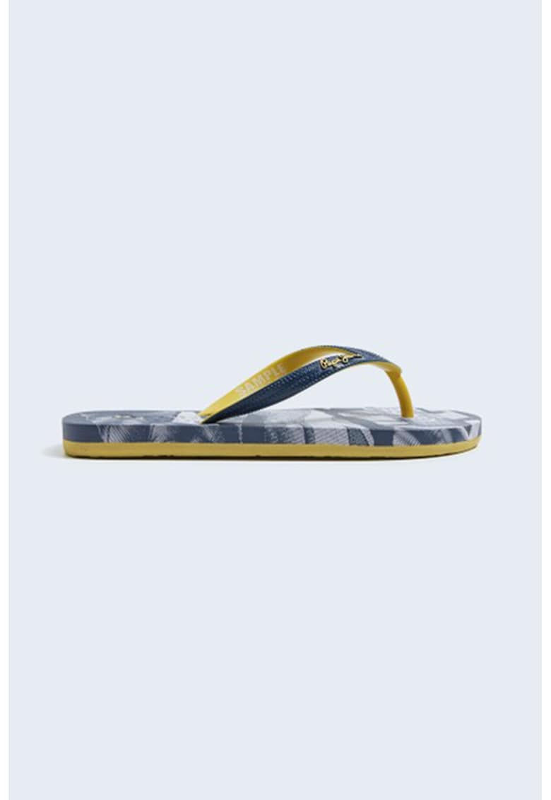 Papuci flip-flop cu imprimeu grafic fashiondays.ro imagine noua 2022