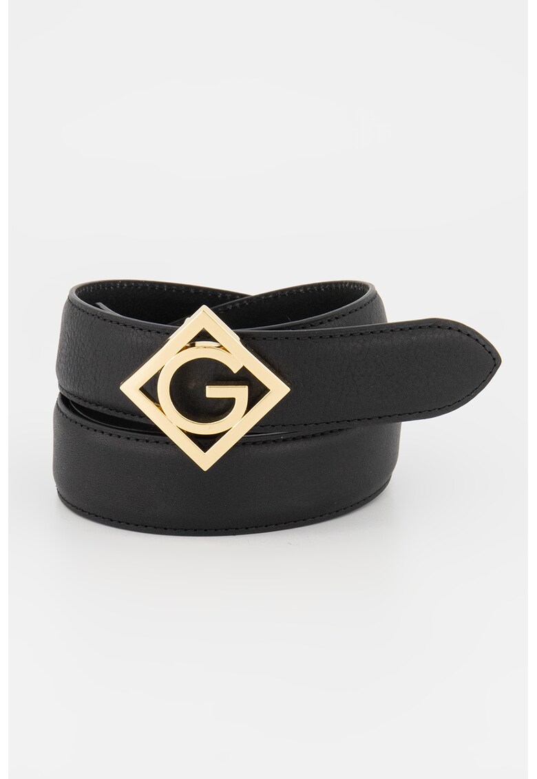 Curea de piele cu logo metalic Curea de piele cu logo metalic fashiondays.ro