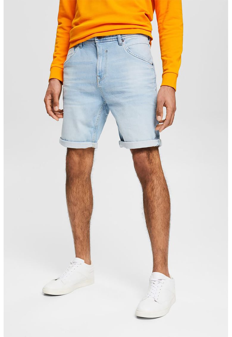 Дънков къс панталон с 5 джоба EDC by Esprit