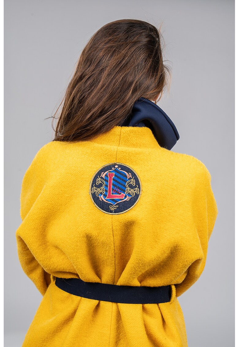 Jacheta de lana cu logo fashiondays imagine noua