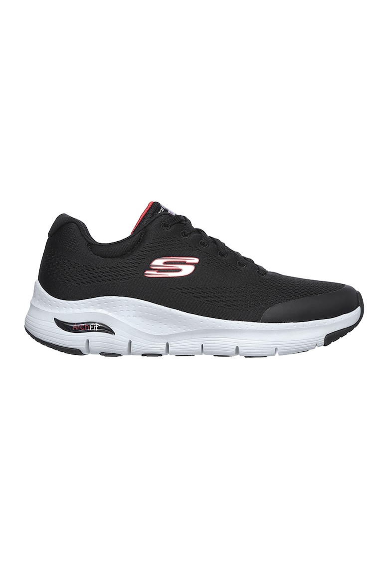 Pantofi sport din textil cu insertii de material sintetic Arch Fit - Negru