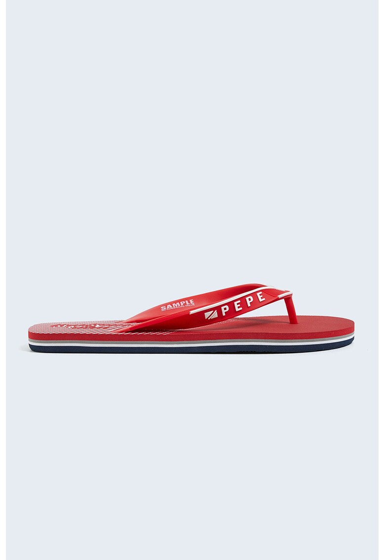 Papuci flip-flop cu logo BARBATI