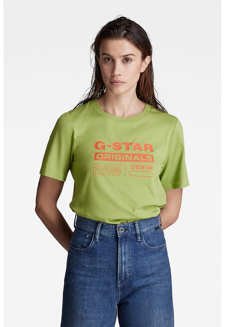 Tricou de bumbac organic cu imprimeu logo fashiondays.ro