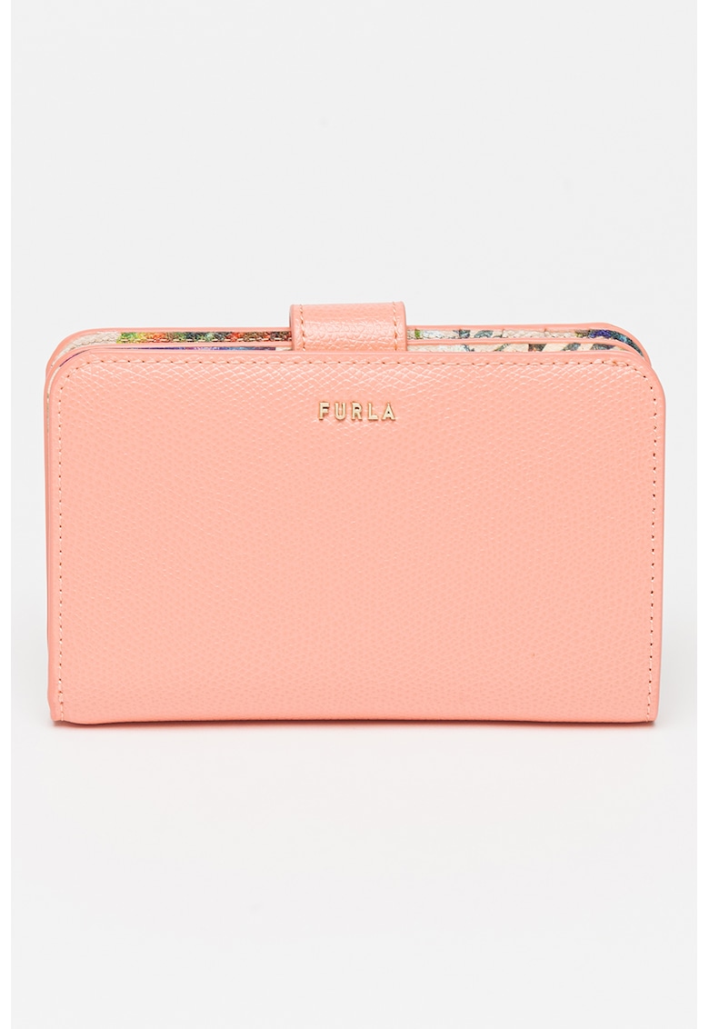Кожен портфейл Babylon с метално лого Furla