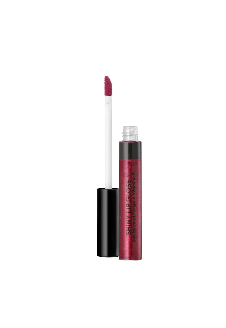 Luciu de Buze Hidratant - Cu Unt de Mango si Vitamina E - Nuanta Visiniu (Cherry) - 6 ML - Bottega Verde - Aspect Lucios - Fara Sulfati - Hidratare Intensa si Stralucire de Lunga Durata - Machiaj Seducator si Natural
