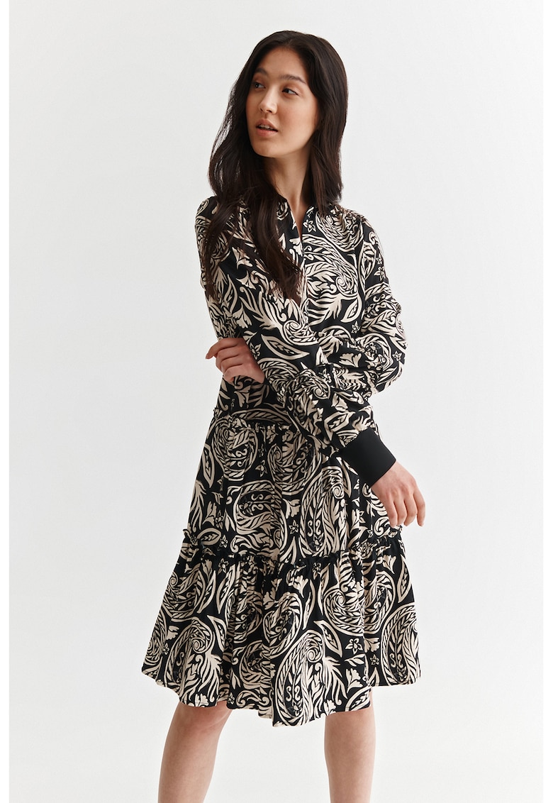 Rochie evazata cu imprimeu paisley Emra
