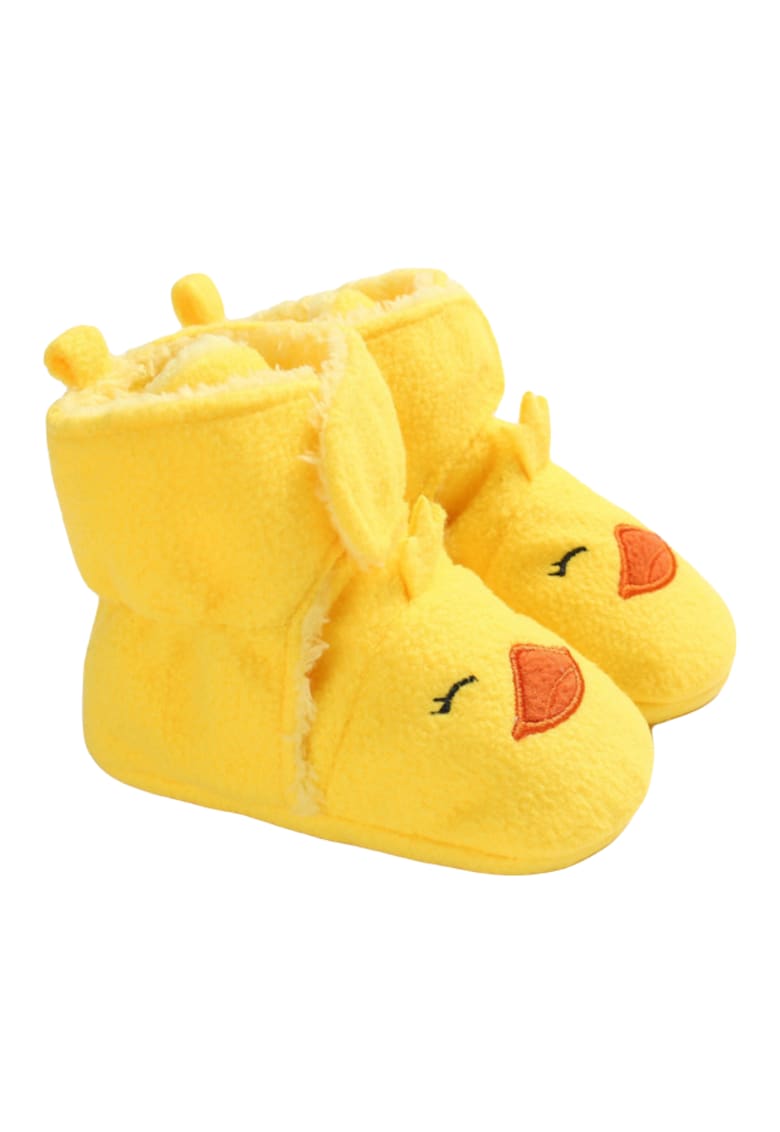 Cizmulite Galbene - Puisor - Velcro - Peste glezna