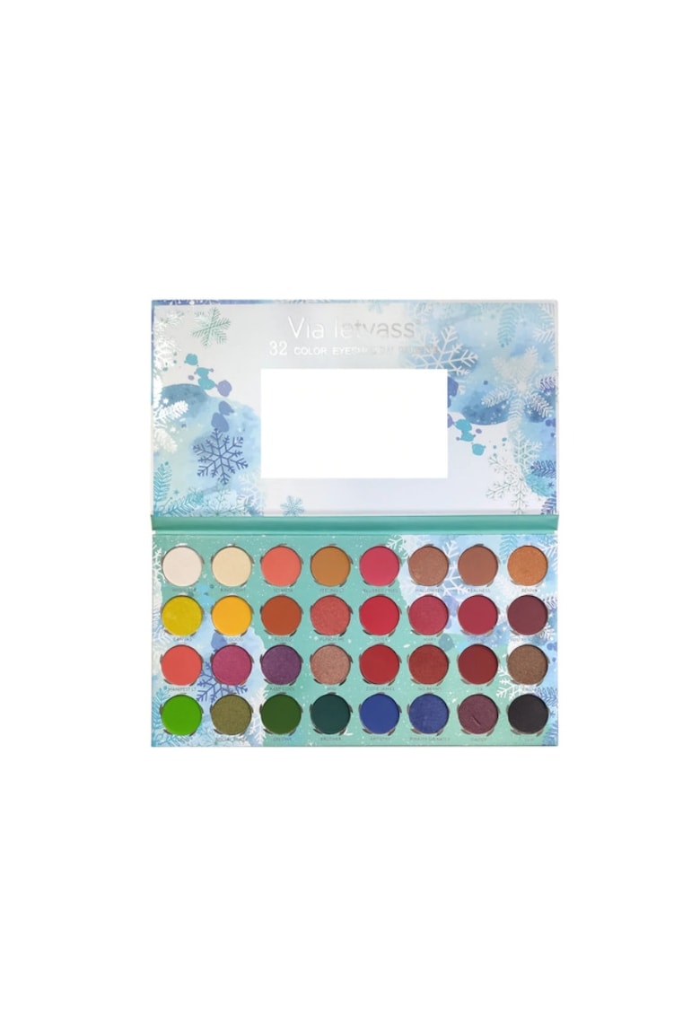 Trusa machiaj paleta farduri ochi -  Winter Snowflakes - 32 culori