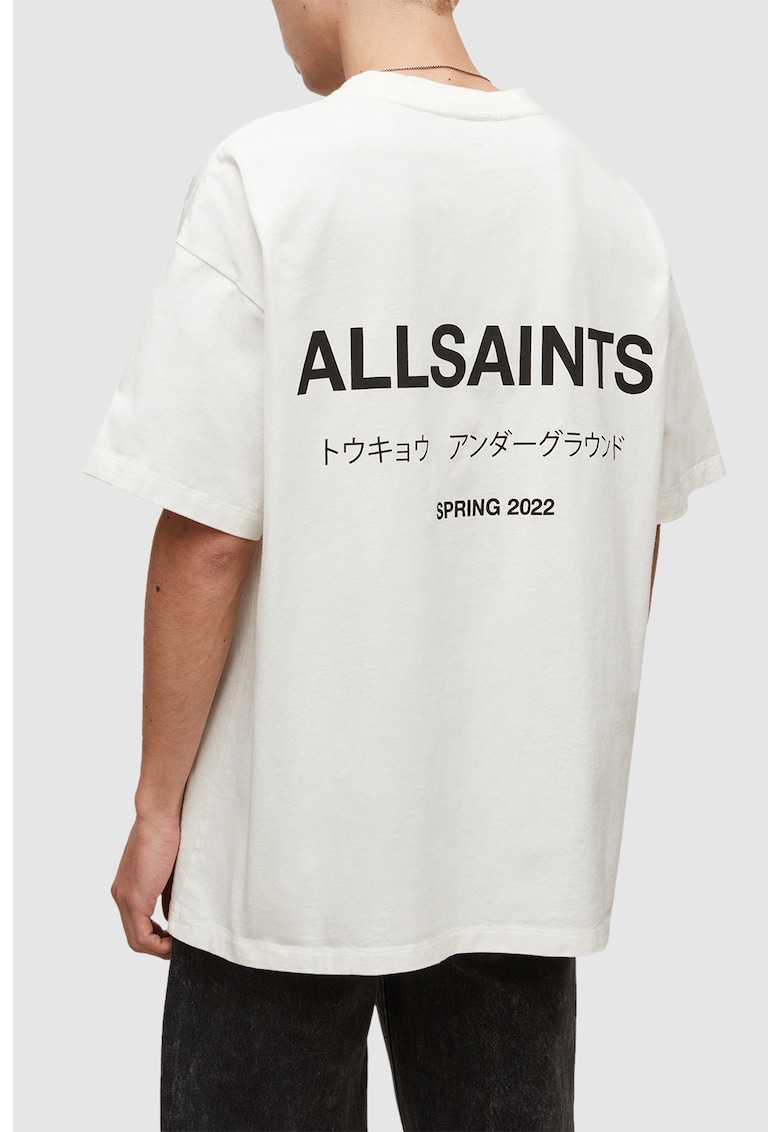 Tricou din bumbac cu imprimeu logo AllSaints imagine 2022 reducere