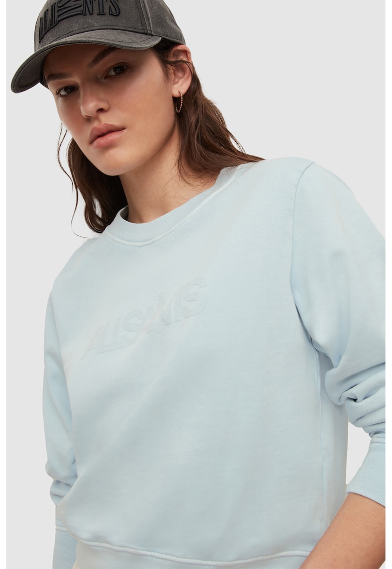 Bluza sport cu detaliu cu logo in relief AllSaints  Imbracaminte